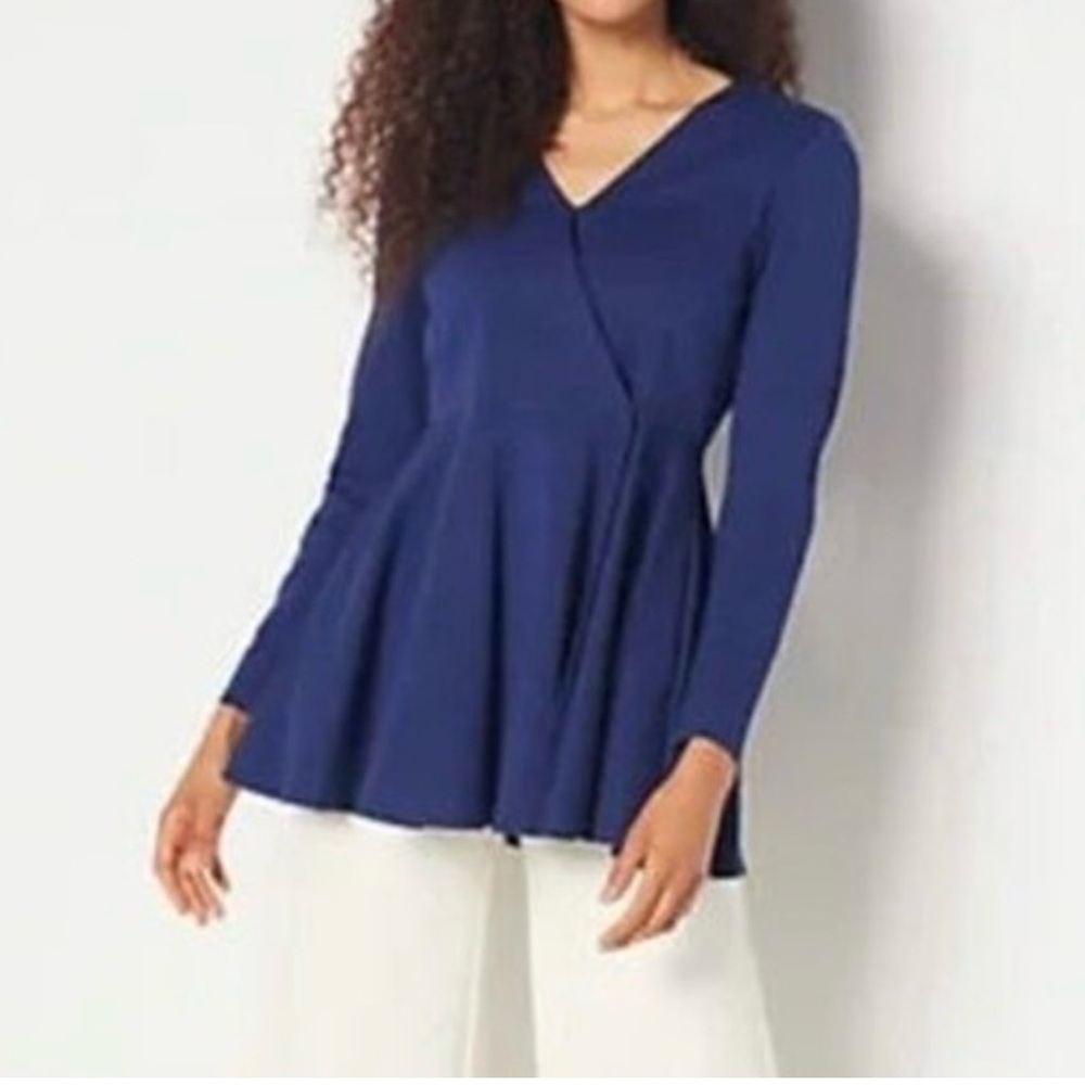 Girls with  curves point peplum, blazer, navy jacket
